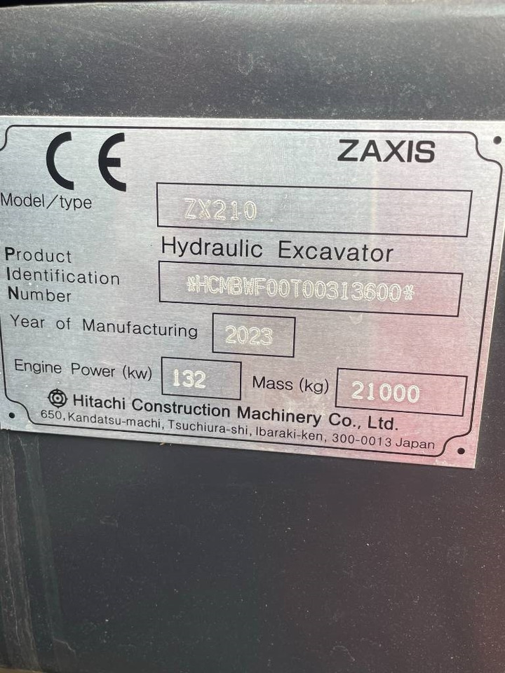 Hitachi ZX 210 - Crawler excavator: picture 5 Hitachi ZX 210 - Crawler excavator: picture 5