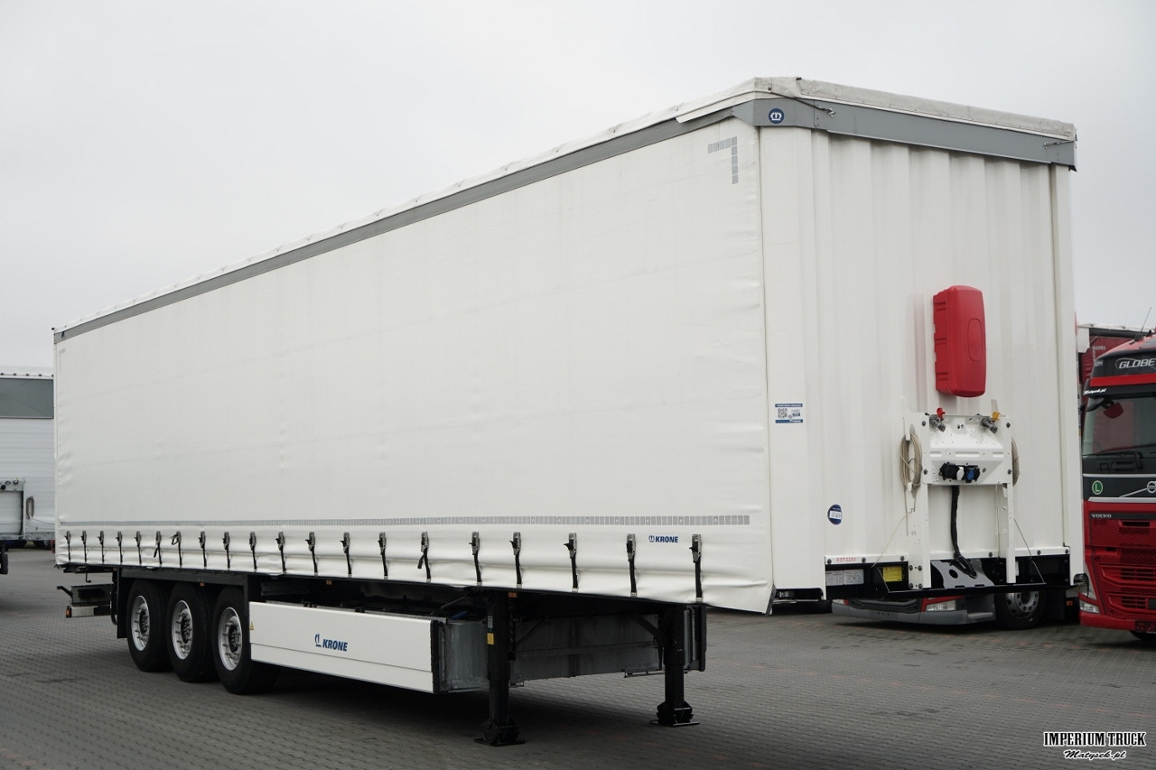KRONE FIRANKA / 2024 ROK / KOSZ NA PALETY / 2 OSIE PODNOSZONE / MAŁO UŻYWANA / - Curtainsider semi-trailer: picture 1 KRONE FIRANKA / 2024 ROK / KOSZ NA PALETY / 2 OSIE PODNOSZONE / MAŁO UŻYWANA / - Curtainsider semi-trailer: picture 1