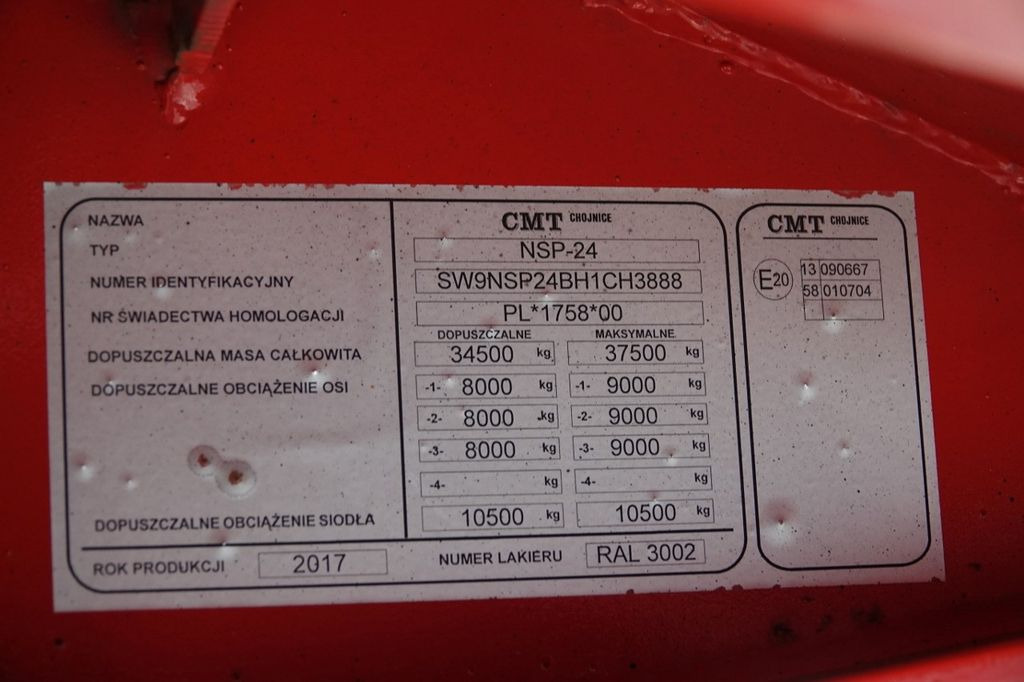 Low loader semi-trailer Kässbohrer NSP-24 / NACZEPA LAWETA / NISKOPODWOZIE / ROZCIĄ: picture 19