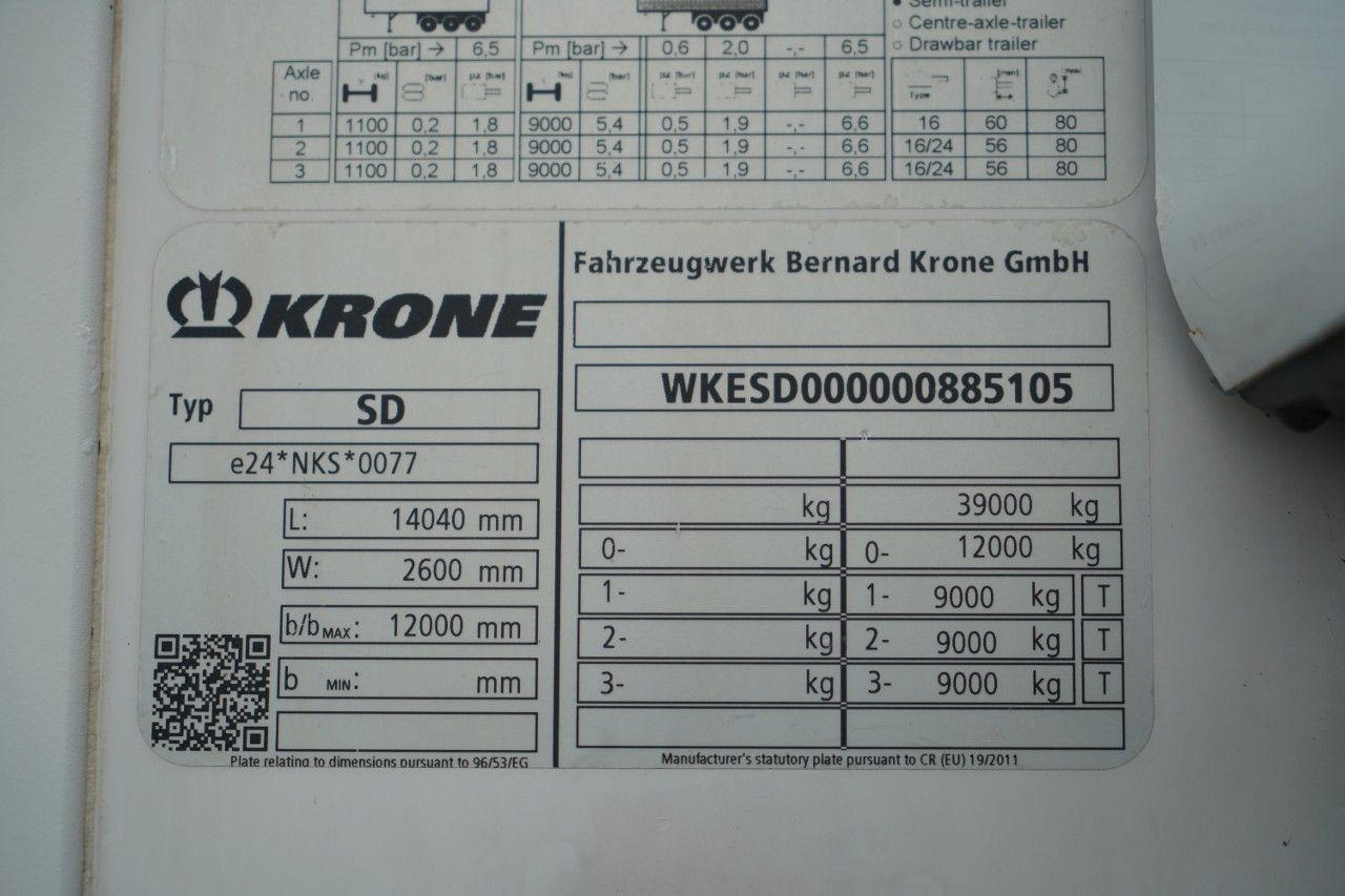 Refrigerator semi-trailer Krone CHŁODNIA / THERMO KING SLXi 400 / 2019 ROK / DO: picture 19
