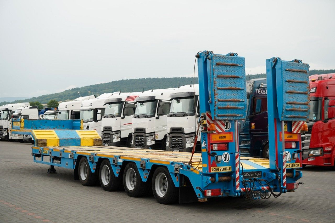 LIDER LAWETA NISKOPODWOZIOWA / POSZERZANA / 4 OS - Low loader semi-trailer: picture 4 LIDER LAWETA NISKOPODWOZIOWA / POSZERZANA / 4 OS - Low loader semi-trailer: picture 4