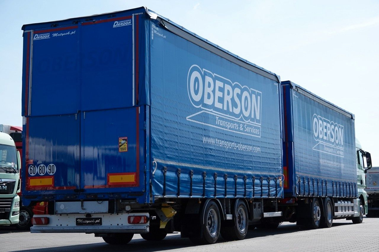 MAN TGX 26.460 / ZESTAW TANDEM PRZEJAZDOWY / 120 M3 - Curtainsider truck: picture 4 MAN TGX 26.460 / ZESTAW TANDEM PRZEJAZDOWY / 120 M3 - Curtainsider truck: picture 4