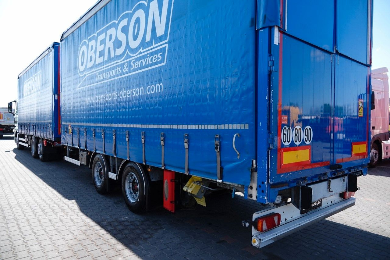 Curtainsider truck MAN TGX 26.460 / ZESTAW TANDEM PRZEJAZDOWY / 120 M3: picture 6
