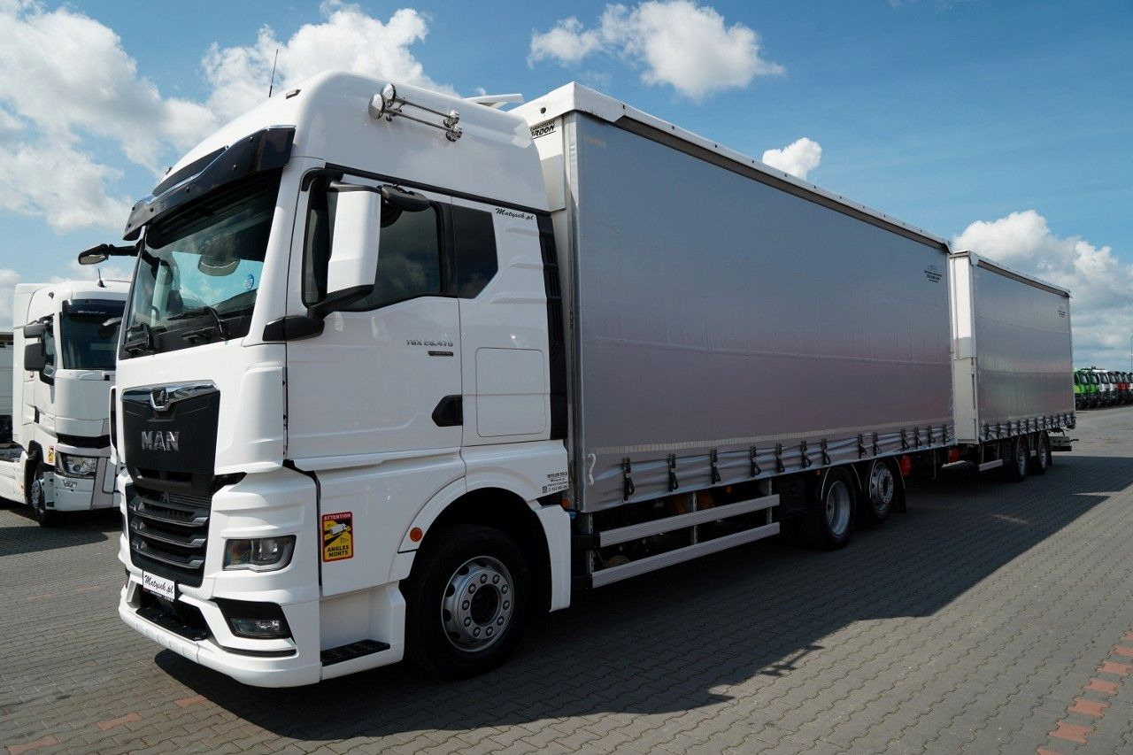 MAN TGX 26.470 / ZESTAW TANDEM 120 M3 / PRZEJAZDOWY - Curtainsider truck: picture 2 MAN TGX 26.470 / ZESTAW TANDEM 120 M3 / PRZEJAZDOWY - Curtainsider truck: picture 2