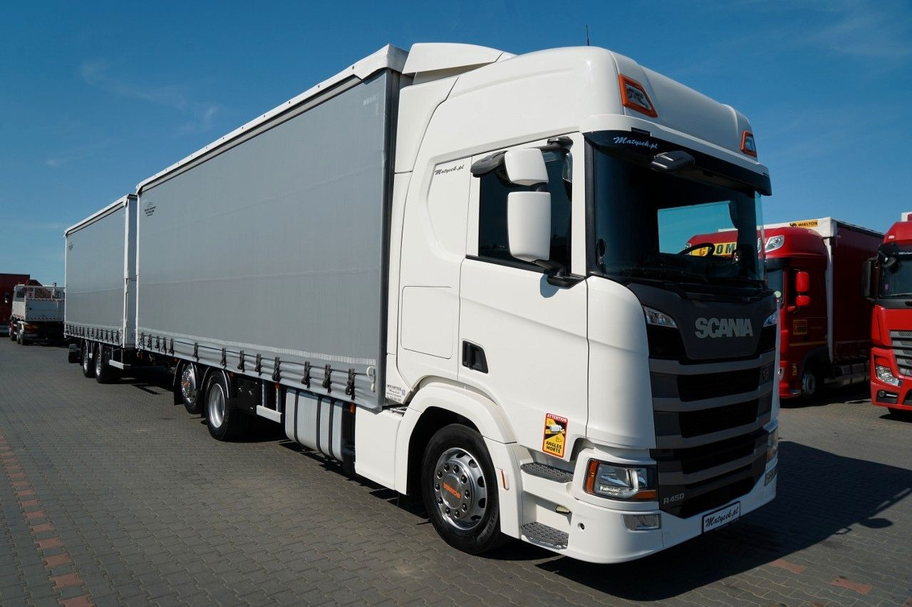 Scania R 450 / ZESTAW TANDEM 120 M3 / PRZEJAZDOWY / OŚ - Curtainsider truck: picture 5 Scania R 450 / ZESTAW TANDEM 120 M3 / PRZEJAZDOWY / OŚ - Curtainsider truck: picture 5