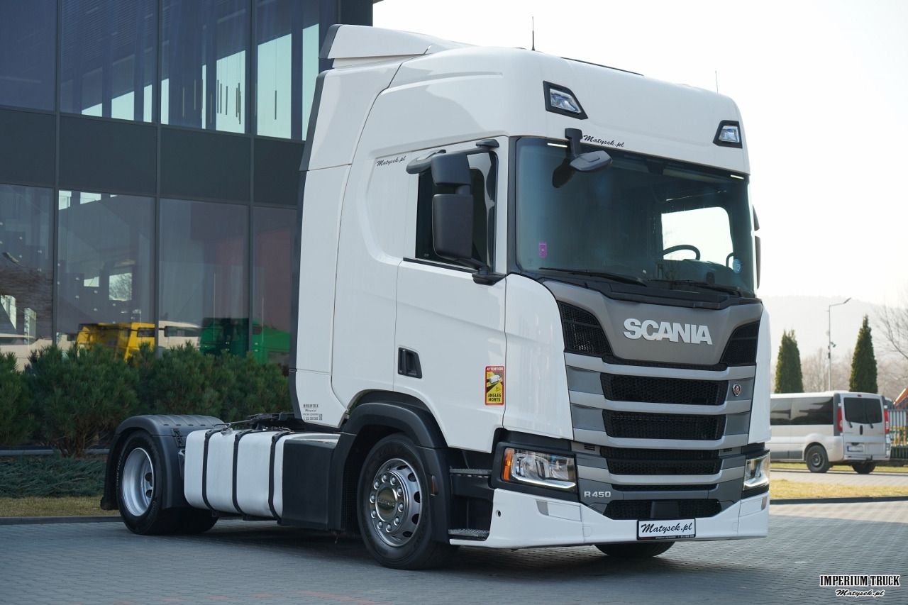 SCANIA R 450 / MEGA / RETARDER / KLIMATYZACJA POSTOJOWA / LOWDECK / - Tractor unit: picture 1 SCANIA R 450 / MEGA / RETARDER / KLIMATYZACJA POSTOJOWA / LOWDECK / - Tractor unit: picture 1