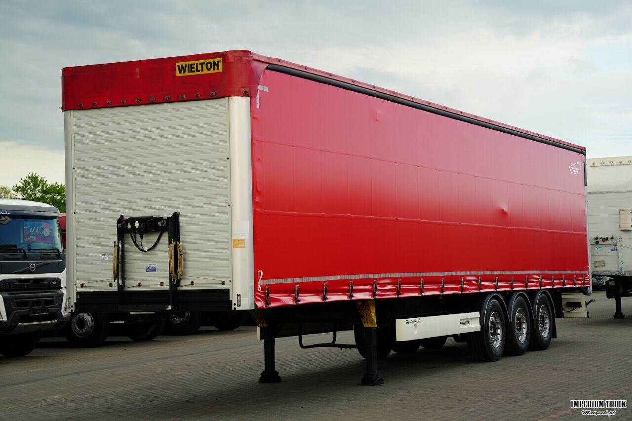 WIELTON / FIRANKA STANDARD / MULDA DO STALI - 9 M / OŚ PODNOSZONA / DACH PODNOSZONY / SAF / - Curtainsider semi-trailer: picture 2 WIELTON / FIRANKA STANDARD / MULDA DO STALI - 9 M / OŚ PODNOSZONA / DACH PODNOSZONY / SAF / - Curtainsider semi-trailer: picture 2
