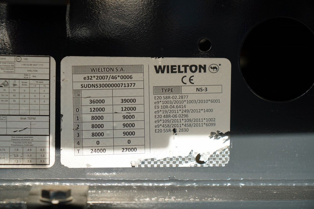 Curtainsider semi-trailer Wielton FIRANKA / STANDARD / SAF: picture 25 Curtainsider semi-trailer Wielton FIRANKA / STANDARD / SAF: picture 25