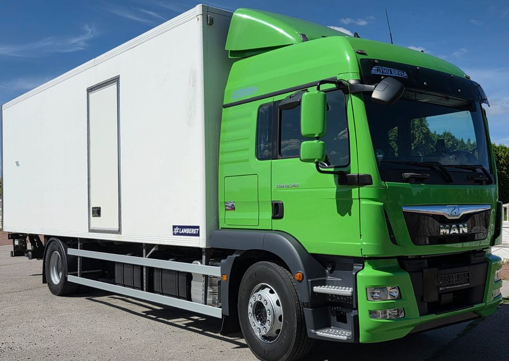 MAN TGM 18.340 / 18.290 / 15.290 / IZOTERMA / WINDA / 19PALET /E6 / SPROWADZONY / AUTOMAT / SYPIALKA / PIERWSZY WŁAŚCICIEL / BOCZNE DRZWI / STAN BARDZO DOBRY - Refrigerator truck: picture 1 MAN TGM 18.340 / 18.290 / 15.290 / IZOTERMA / WINDA / 19PALET /E6 / SPROWADZONY / AUTOMAT / SYPIALKA / PIERWSZY WŁAŚCICIEL / BOCZNE DRZWI / STAN BARDZO DOBRY - Refrigerator truck: picture 1