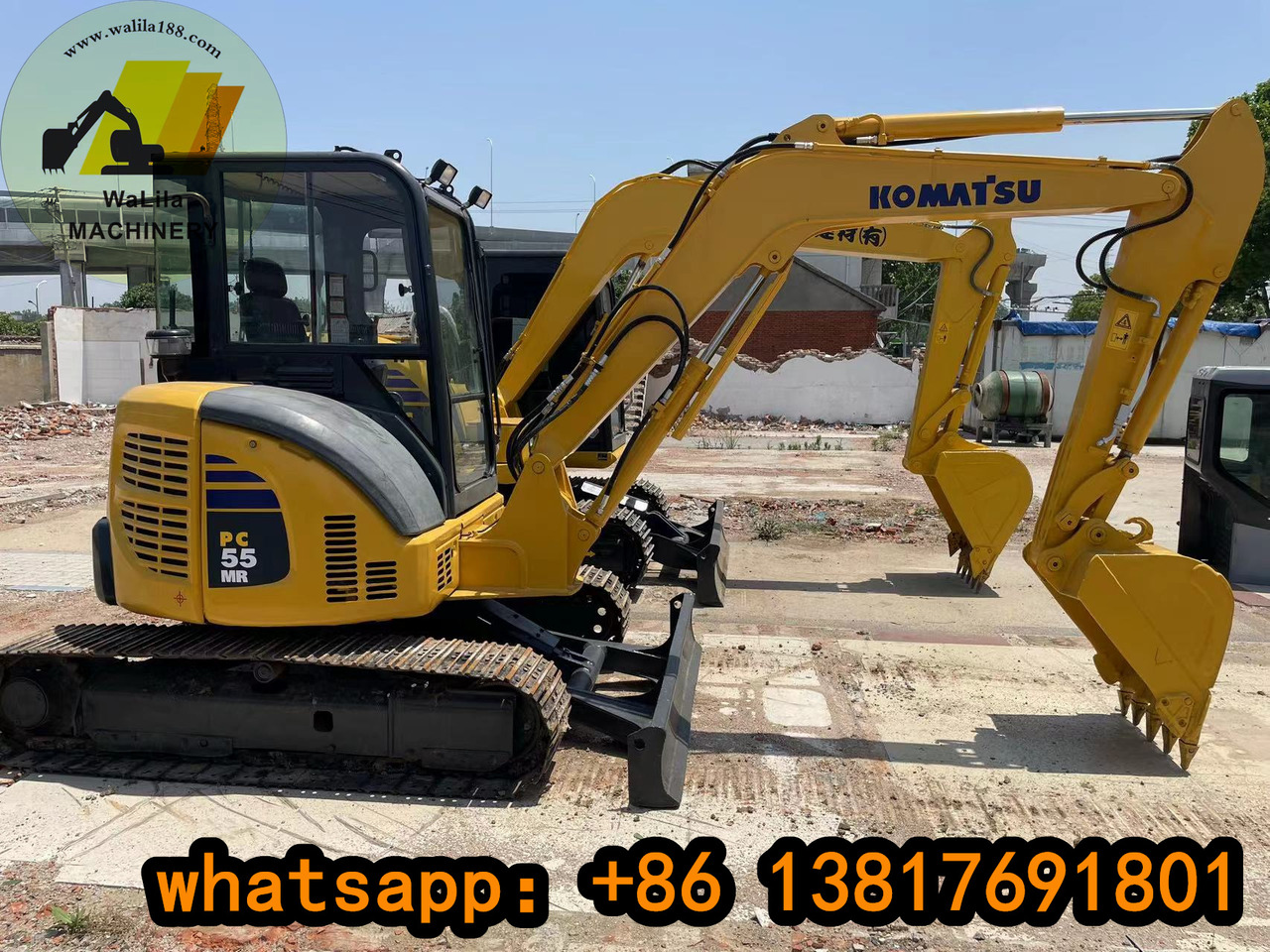 KOMATSU PC 55 MR-3 - Mini excavator: picture 1 KOMATSU PC 55 MR-3 - Mini excavator: picture 1