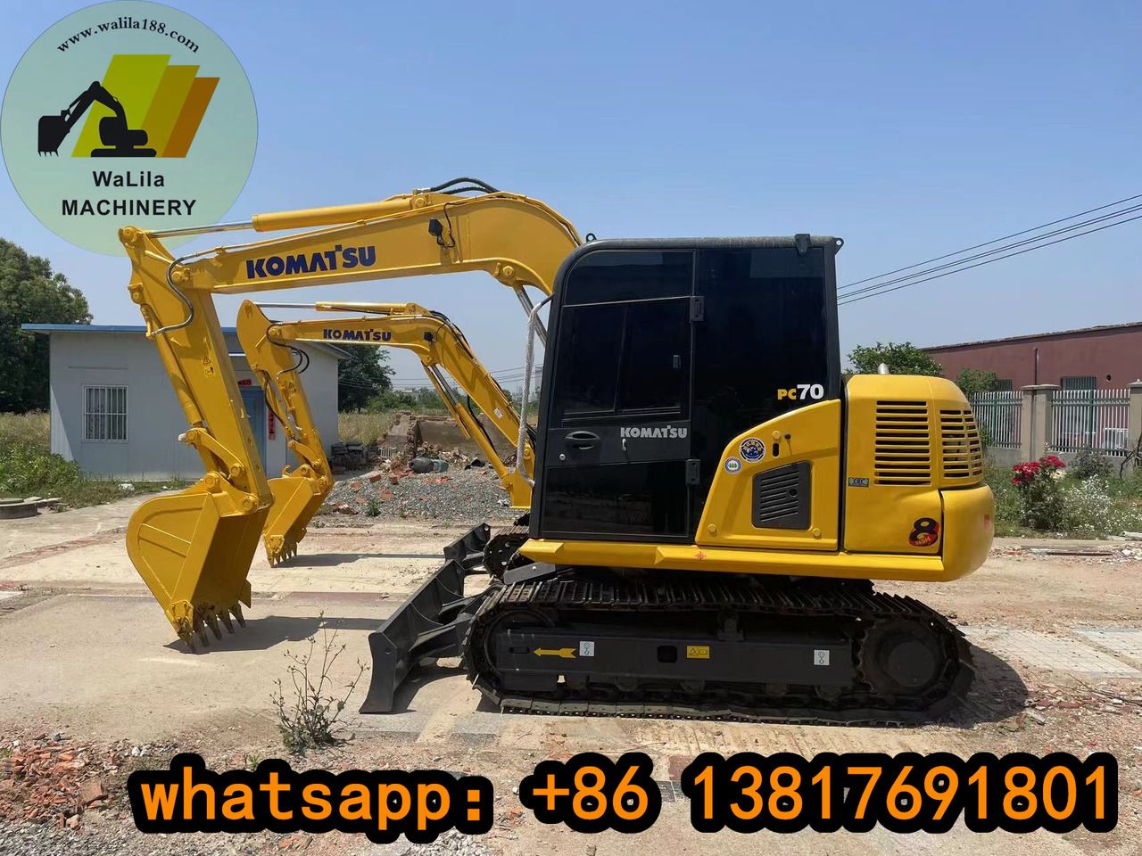 KOMATSU PC70-8 - Mini excavator: picture 1 KOMATSU PC70-8 - Mini excavator: picture 1