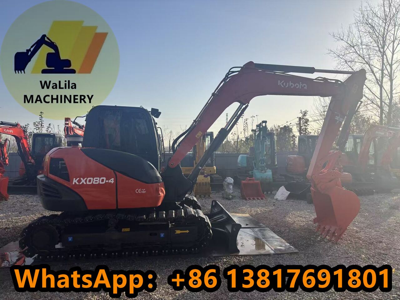 KUBOTA KX080-4 - Mini excavator: picture 1 KUBOTA KX080-4 - Mini excavator: picture 1