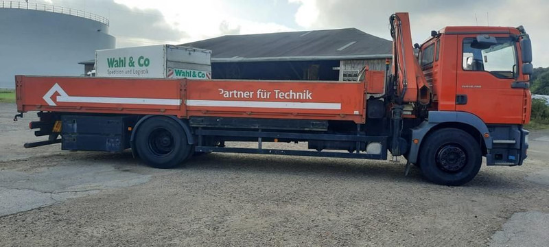 Dropside/ Flatbed truck, Crane truck MAN TG-M18.280PS Hiab 111B-2 mit Funk: picture 9