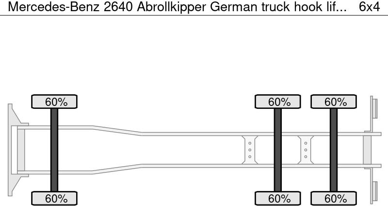 Mercedes-Benz 2640 Abrollkipper German truck - Hook lift truck: picture 4 Mercedes-Benz 2640 Abrollkipper German truck - Hook lift truck: picture 4