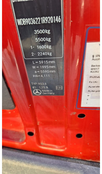 Flatbed van, Combi van Mercedes-Benz 300-serie 313 Pritsche Doppelkabine: picture 9