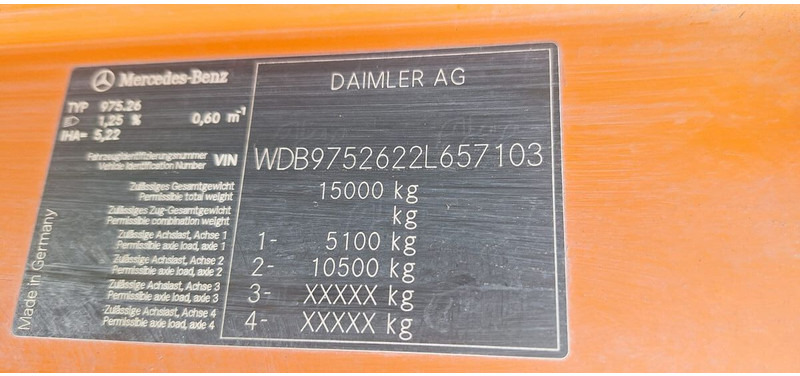 Road sweeper Mercedes-Benz Atego 1524 2 6-Zyl. 4x2: picture 8 Road sweeper Mercedes-Benz Atego 1524 2 6-Zyl. 4x2: picture 8