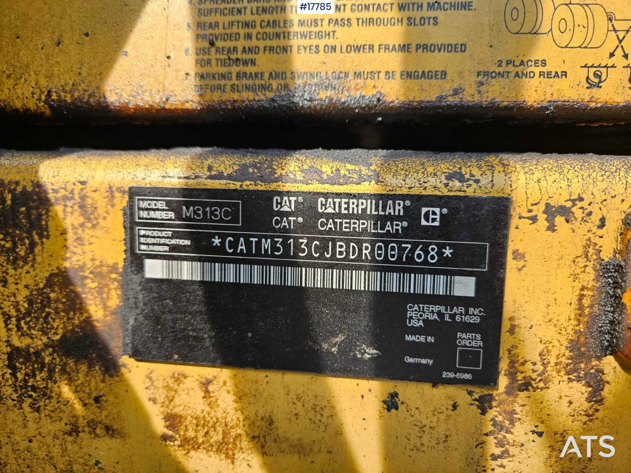 Wheel excavator 2005 CAT M313 C: picture 16