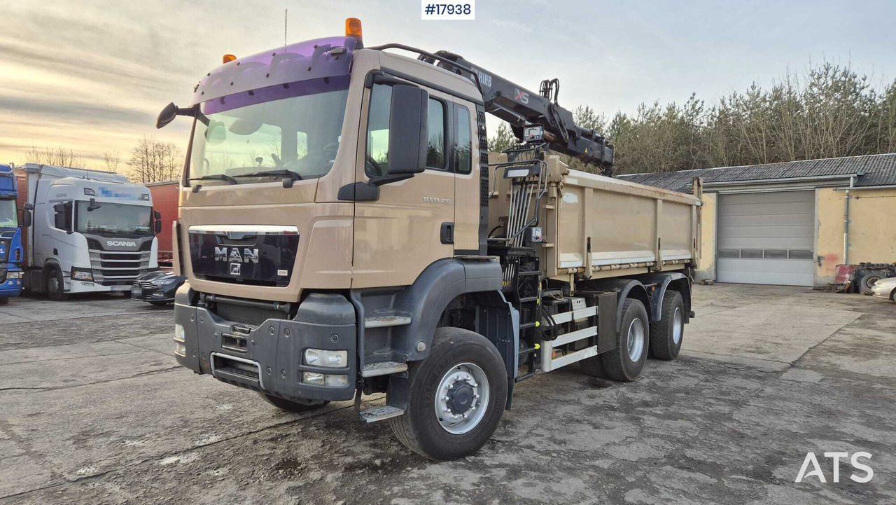 Tipper MAN TGS 33.400 6x4 HDS HIAB 144 DS-2 DUO (2009) - Tipper, Crane truck: picture 1 Tipper MAN TGS 33.400 6x4 HDS HIAB 144 DS-2 DUO (2009) - Tipper, Crane truck: picture 1