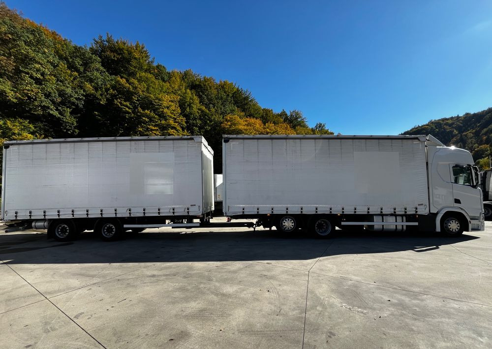 Scania R410 // 2018 // Retarder // Tandem 7.7+7.7 // Przyczepa Krone // Oś podnosozna // - Curtainsider truck: picture 4 Scania R410 // 2018 // Retarder // Tandem 7.7+7.7 // Przyczepa Krone // Oś podnosozna // - Curtainsider truck: picture 4