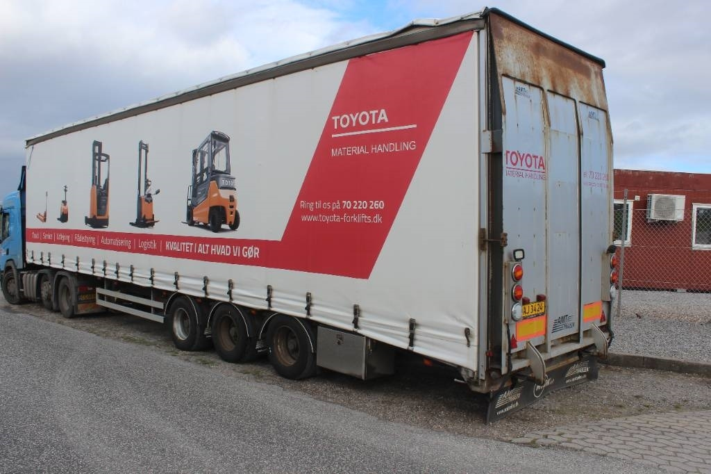 AMT GA300 3 akslet mega-gardintrailer m. rampe i bag - Curtainsider semi-trailer: picture 1 AMT GA300 3 akslet mega-gardintrailer m. rampe i bag - Curtainsider semi-trailer: picture 1