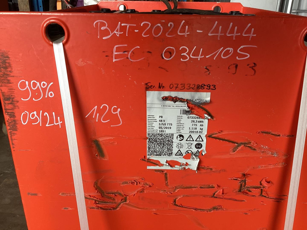 AIM 48V   5 PzS 775 - Battery for Material handling equipment: picture 2 AIM 48V   5 PzS 775 - Battery for Material handling equipment: picture 2