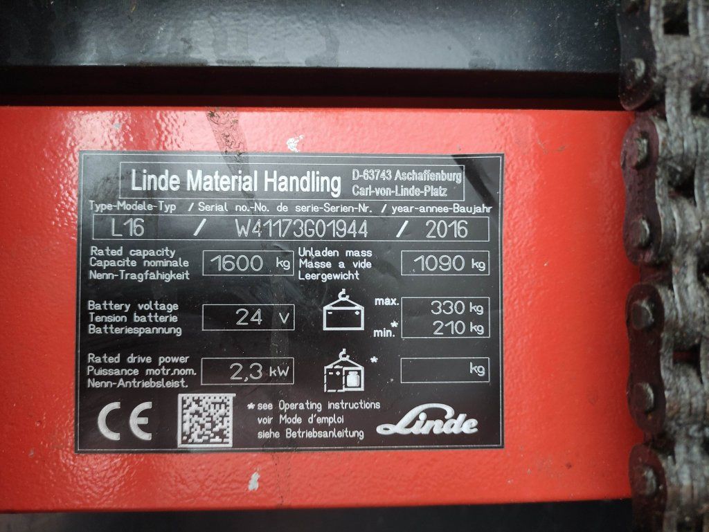 Linde L16i-1173 - Stacker: picture 5 Linde L16i-1173 - Stacker: picture 5
