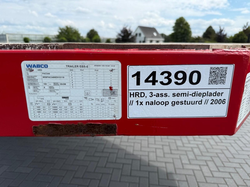 HRD UOPLYST DIEPLADER, 3 ASSEN, GOEDE STAAT, GOEDE BANDEN. - Low loader semi-trailer: picture 3 HRD UOPLYST DIEPLADER, 3 ASSEN, GOEDE STAAT, GOEDE BANDEN. - Low loader semi-trailer: picture 3