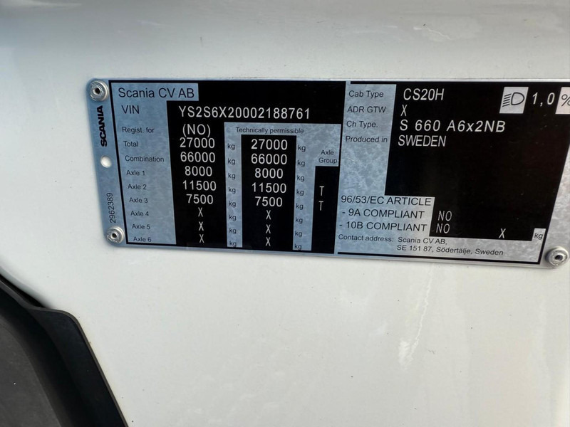 Tractor unit Scania S660 BOOGIE, VOLLUCHT, RETARDER, LEER.: picture 18 Tractor unit Scania S660 BOOGIE, VOLLUCHT, RETARDER, LEER.: picture 18