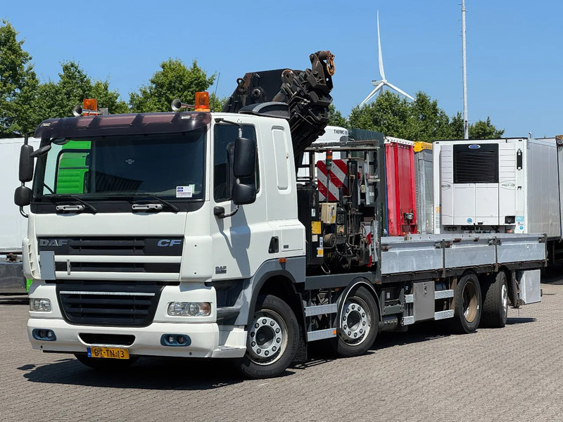Dropside/ Flatbed truck, Crane truck DAF CF 85.360 8x2*6 HIAB 42T/m Crane: picture 7