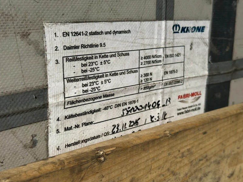 Curtainsider semi-trailer Krone SD Schuifzeil -Dak / SAF-Disc / Huckepack: picture 19