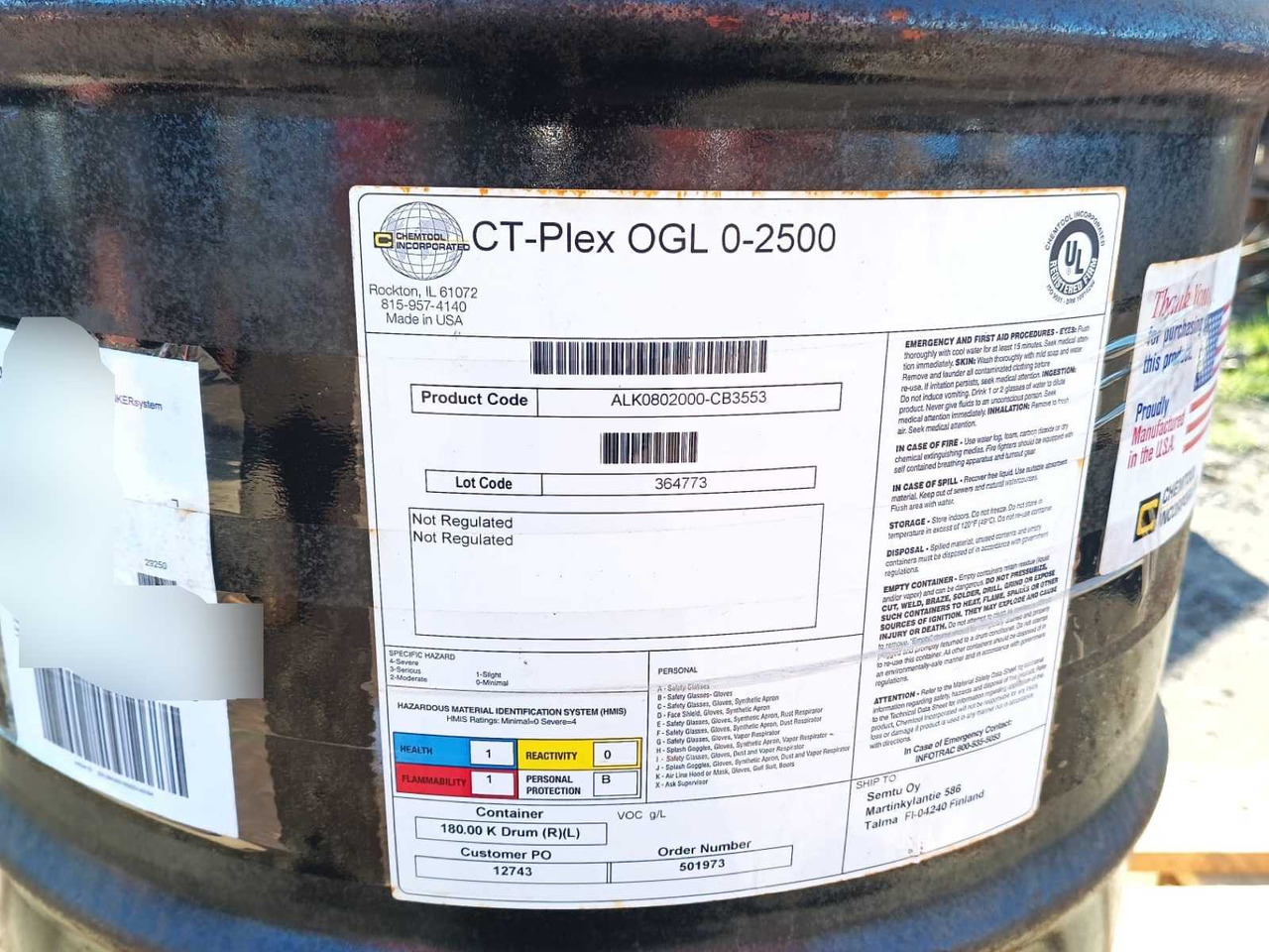 Open Gear Lubricant CT—Plex OGL 0-2500 - Motor oil and car care products: picture 3 Open Gear Lubricant CT—Plex OGL 0-2500 - Motor oil and car care products: picture 3