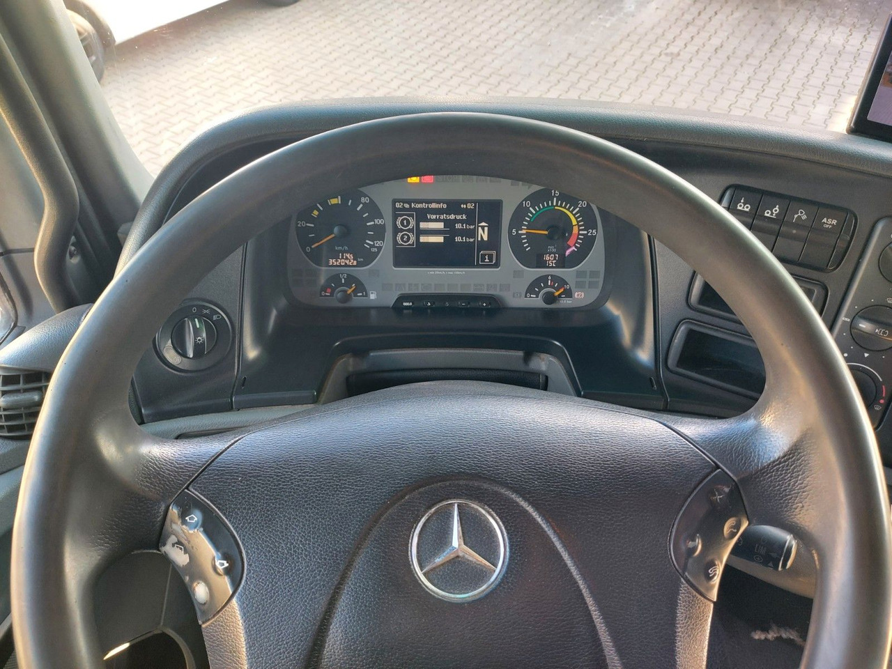 Hook lift truck, Crane truck Mercedes-Benz Actros 6-Zyl. 2541 HMF KRAN ABROLLKIPPER: picture 15