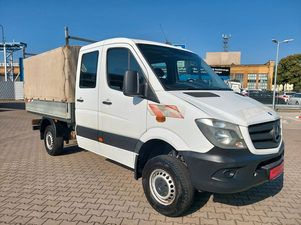 Mercedes-Benz Sprinter II Pritsche DoKa 316 4X4 6Sitze Klima - Curtain side van, Combi van: picture 1 Mercedes-Benz Sprinter II Pritsche DoKa 316 4X4 6Sitze Klima - Curtain side van, Combi van: picture 1