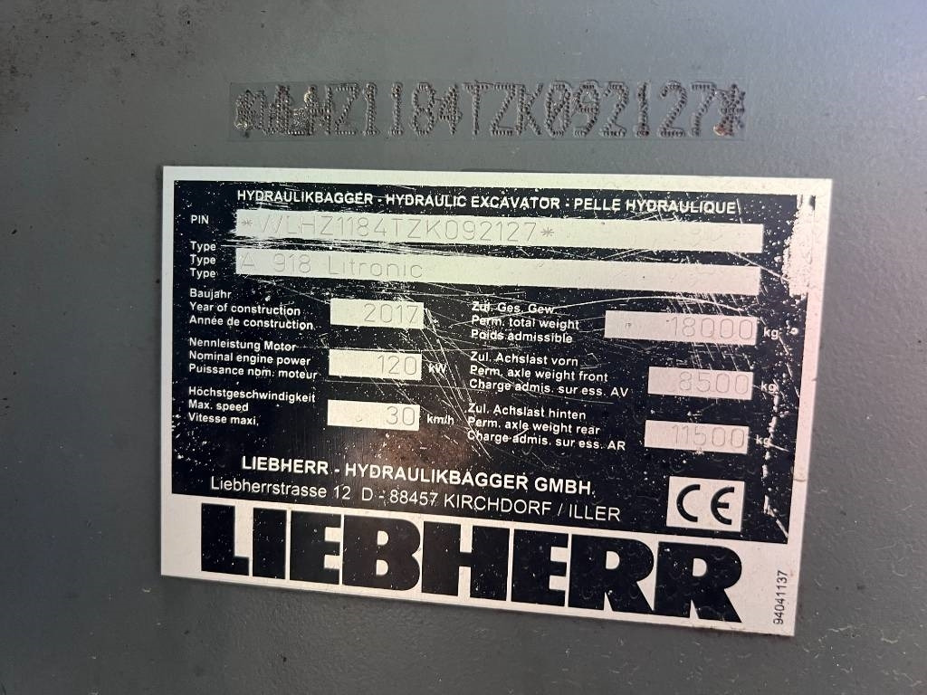 Wheel excavator Liebherr A 918: picture 7