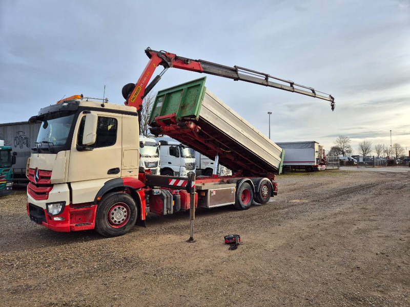 Mercedes-Benz Antos 2545 6x2 //Palfinger 19.001 SLD5 // 3way-tip - Crane truck: picture 1 Mercedes-Benz Antos 2545 6x2 //Palfinger 19.001 SLD5 // 3way-tip - Crane truck: picture 1