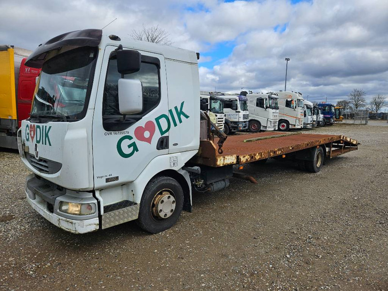Renault Midlum 220 Machine/auto Transport and crane(2 stk) - Autotransporter truck: picture 1 Renault Midlum 220 Machine/auto Transport and crane(2 stk) - Autotransporter truck: picture 1
