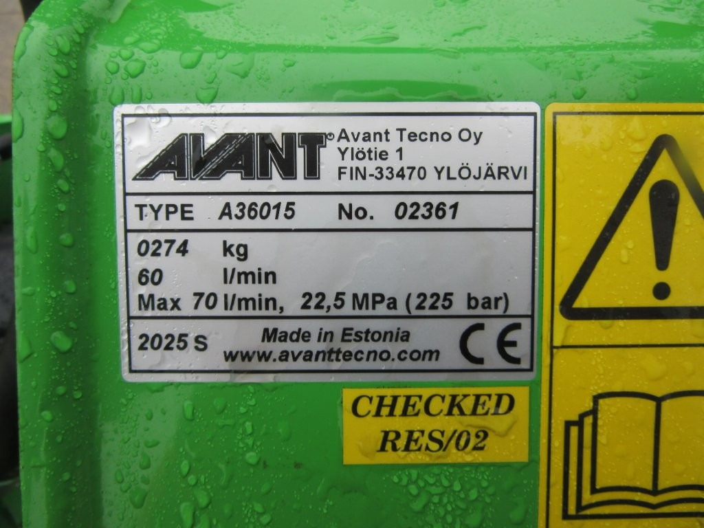 AVANT 1500MM FLAIL MOWER A36015 - Compact loader: picture 5 AVANT 1500MM FLAIL MOWER A36015 - Compact loader: picture 5