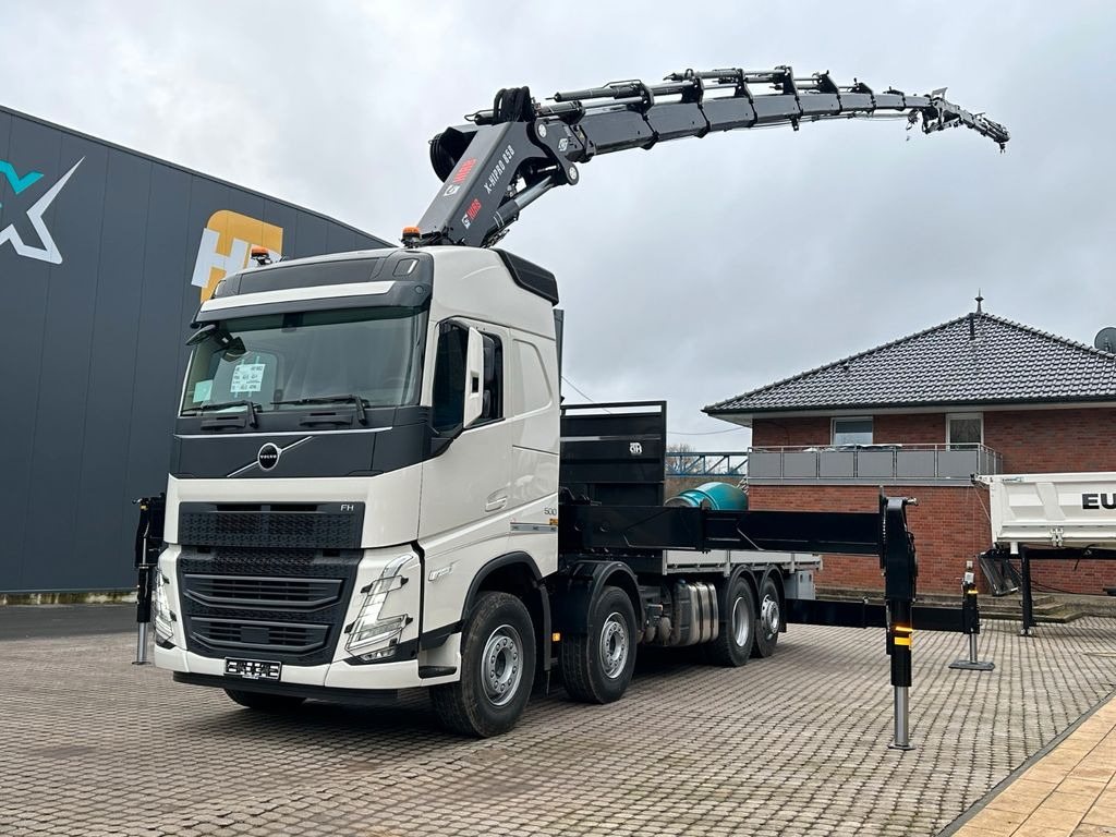 Volvo FH500 8X4 Kran HIAB X-HiPro858E-8 & Jib150x-6 - Crane truck, Dropside/ Flatbed truck: picture 4 Volvo FH500 8X4 Kran HIAB X-HiPro858E-8 & Jib150x-6 - Crane truck, Dropside/ Flatbed truck: picture 4