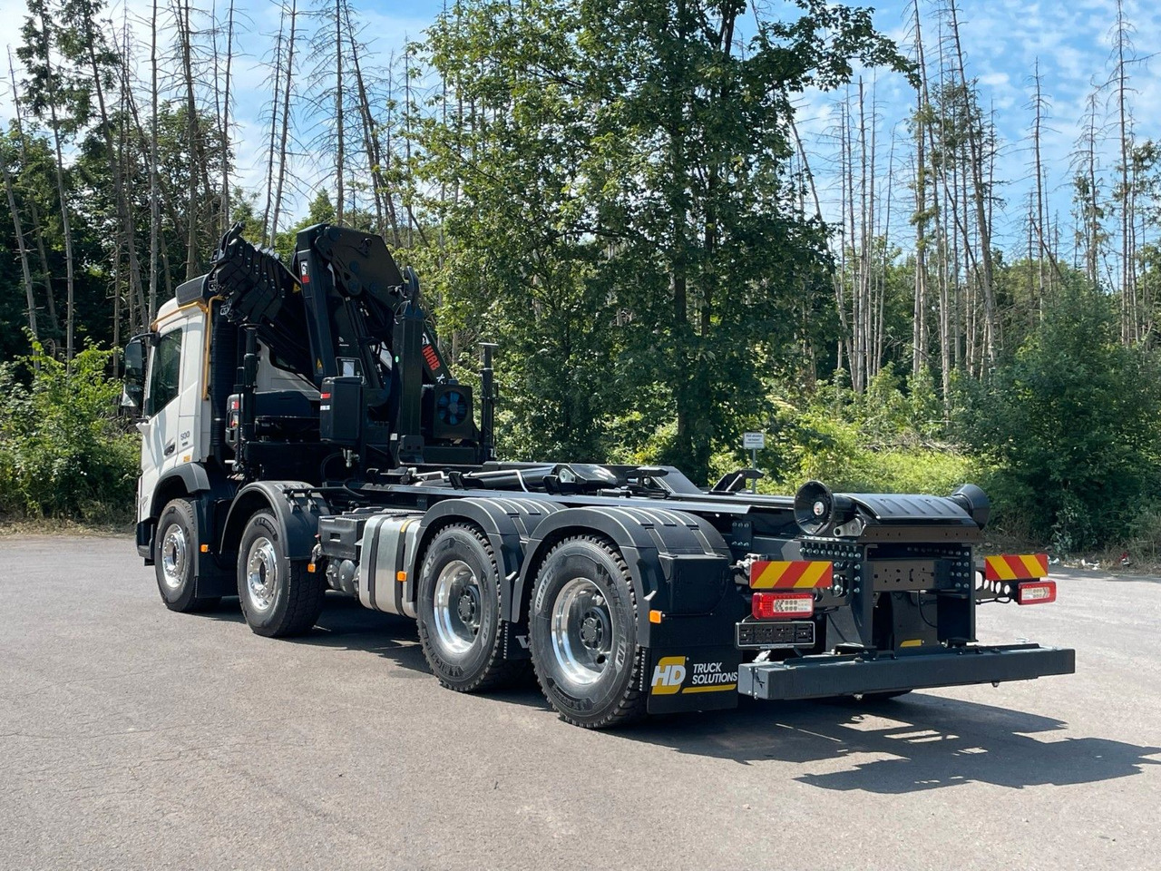 Hook lift truck, Crane truck Volvo FMX 500 8x4 Abrollkipper + Kran Hiab 228-6: picture 5