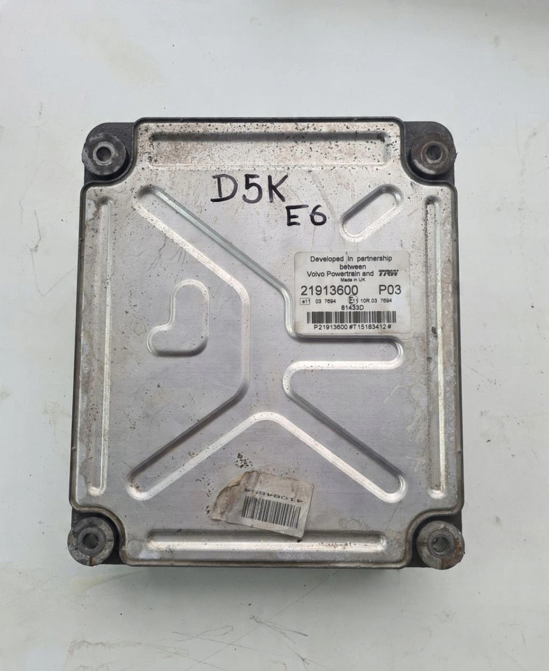 KASETA KOMPUTER SILNIKA RENAULT GAMA D VOLVO FL EURO 6 21913600 P02 21913600 P03 - ECU: picture 4 KASETA KOMPUTER SILNIKA RENAULT GAMA D VOLVO FL EURO 6 21913600 P02 21913600 P03 - ECU: picture 4