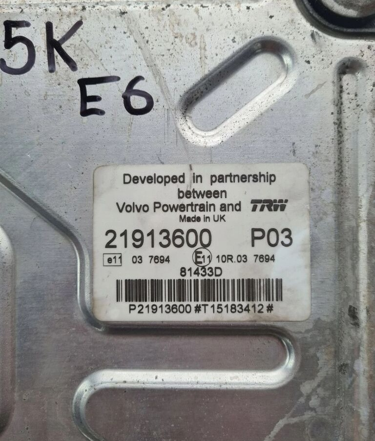 Renault KASETA KOMPUTER SILNIKA GAMA D VOLVO FL EURO 6 D5K 21913600 Renault RENAULT GAMA D VOLVO FL EURO 6 D5K 21913600 - Electrical system for Truck: picture 2 Renault KASETA KOMPUTER SILNIKA GAMA D VOLVO FL EURO 6 D5K 21913600 Renault RENAULT GAMA D VOLVO FL EURO 6 D5K 21913600 - Electrical system for Truck: picture 2