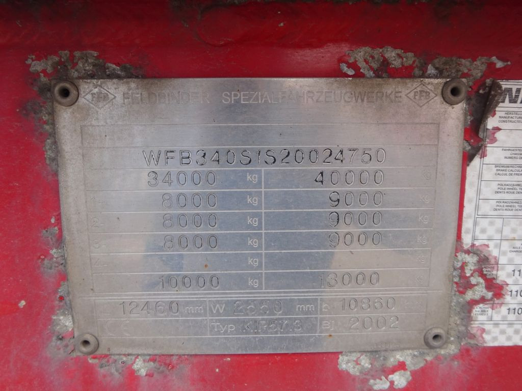 Silo semi-trailer Feldbinder KIP 57.3 Silo für Staub u. Rieselgüter ca. 60m³: picture 10