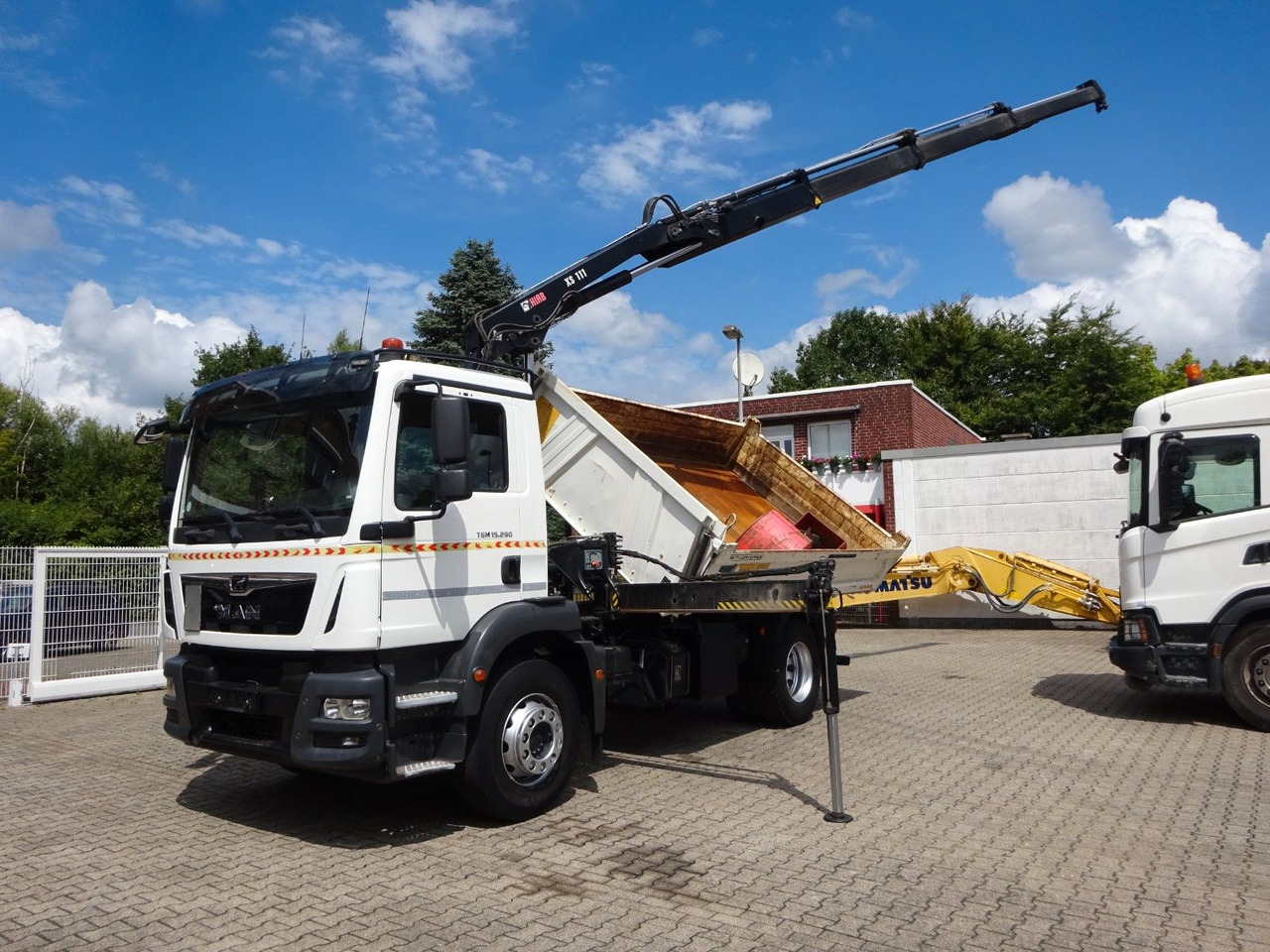 MAN 15.290 TGM 3Skipper + HIAB 111-B3 HIDUO Kran 4x2 - Tipper, Crane truck: picture 4 MAN 15.290 TGM 3Skipper + HIAB 111-B3 HIDUO Kran 4x2 - Tipper, Crane truck: picture 4