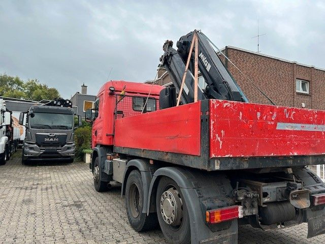 Scania 124 L 470 Pritsche + MKG HLK 201 HP 6x2 - Dropside/ Flatbed truck, Crane truck: picture 3 Scania 124 L 470 Pritsche + MKG HLK 201 HP 6x2 - Dropside/ Flatbed truck, Crane truck: picture 3
