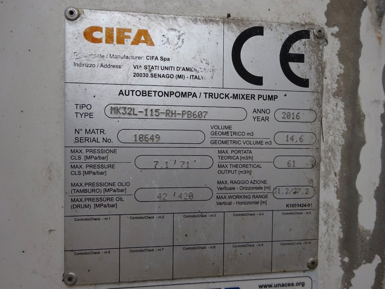 Concrete pump truck Scania PUMI CIFA 32 Meter  4 Knick. Scania PUMI CIFA 32 Meter  4 Knick * Betonpumpe: picture 15