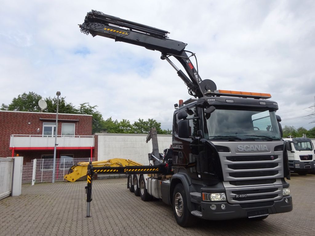 Scania R490 Abroller + HIAB 302E-6 Bj.2021 !Kran TRIDEM - Hook lift truck, Crane truck: picture 5 Scania R490 Abroller + HIAB 302E-6 Bj.2021 !Kran TRIDEM - Hook lift truck, Crane truck: picture 5