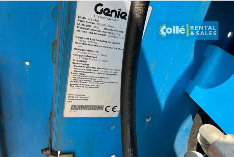 Scissor lift Genie GS 4390 RT | 2008: picture 14