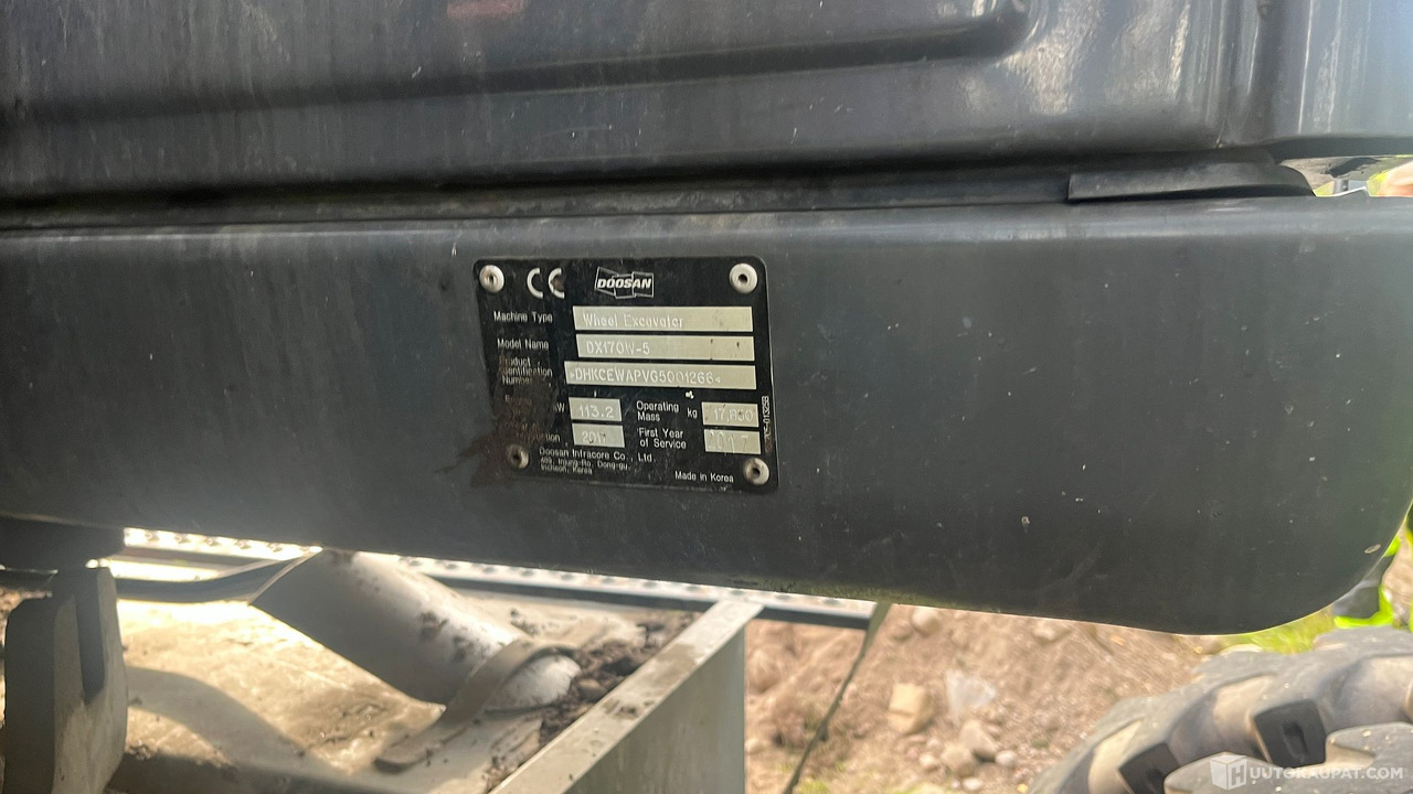 Doosan DX170, 2017, Varkaus - Wheel excavator: picture 5 Doosan DX170, 2017, Varkaus - Wheel excavator: picture 5