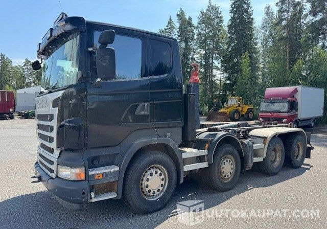 Scania R500 V8, Koukkulavakuorma-auto, 2010, Nakkila - Hook lift truck: picture 1 Scania R500 V8, Koukkulavakuorma-auto, 2010, Nakkila - Hook lift truck: picture 1
