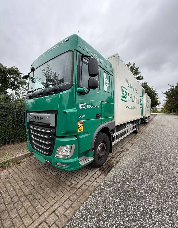 DAF XF ZESTAW TANDEM 2021 ORYGINALNY PRZEBIEG z Niemiec / PRZEJAZDOWY Z WINDĄ / - Box truck: picture 5 DAF XF ZESTAW TANDEM 2021 ORYGINALNY PRZEBIEG z Niemiec / PRZEJAZDOWY Z WINDĄ / - Box truck: picture 5